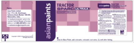 ASIAN PAINTS TRACTOR SPARC ULTRAA trademark artwork
