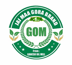 GOM with JAI MAA GORA BRAND ON TOP AND FROM GANESH OIL MILL IN BASE trademark artwork