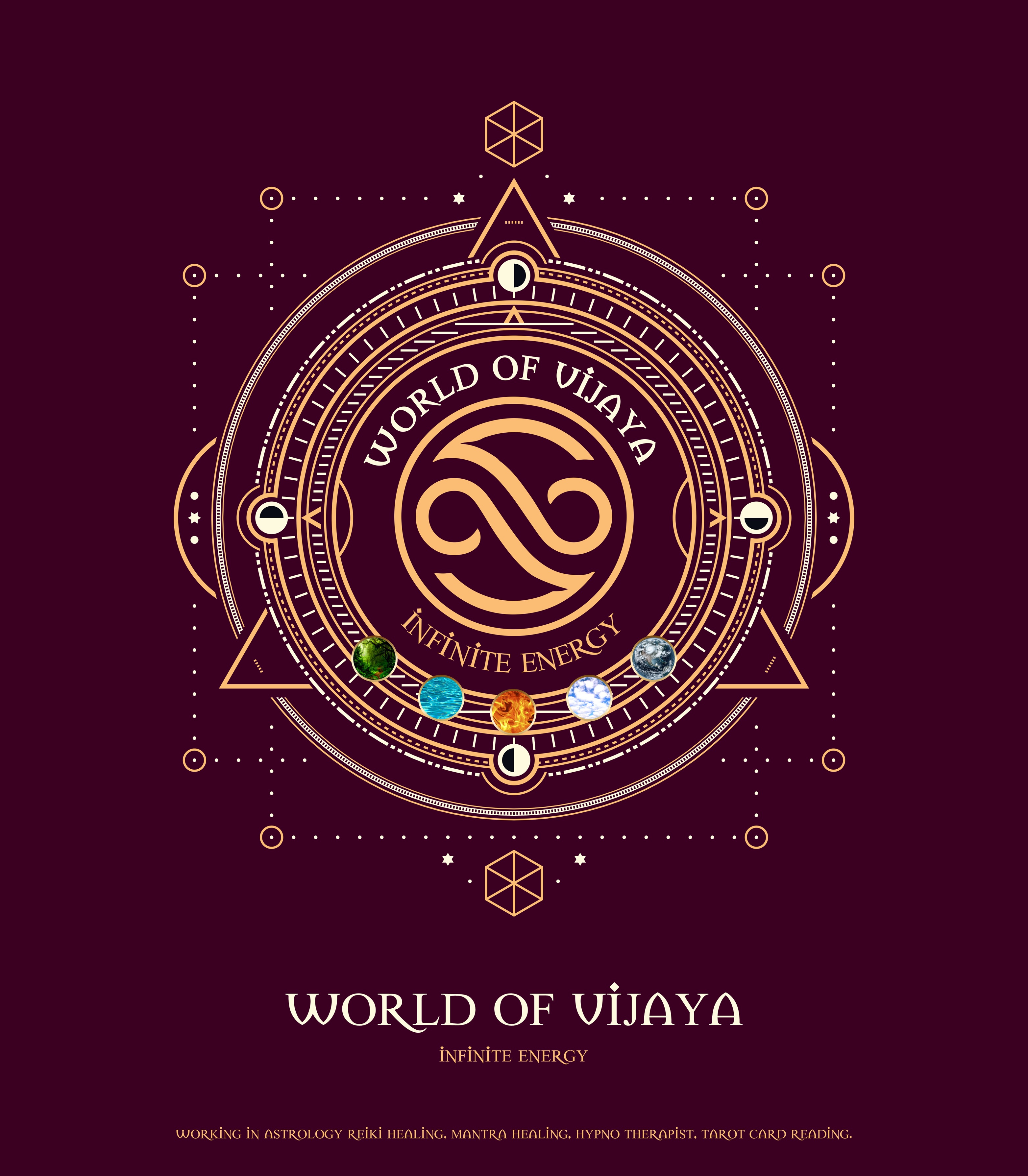 WORLD OF VIJAYA- INFINITE ENERGY trademark artwork