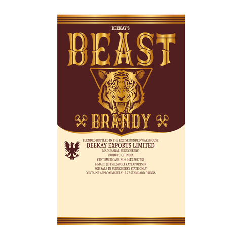 BEAST BRANDY trademark artwork