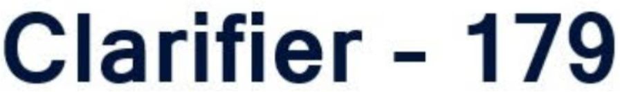 Clarifier - 179 trademark artwork