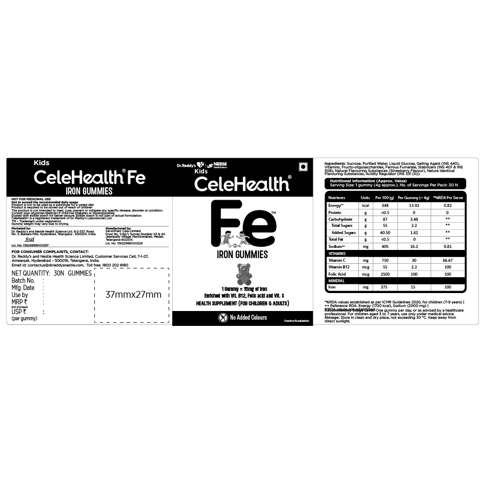 CELEHEALTH FE trademark artwork
