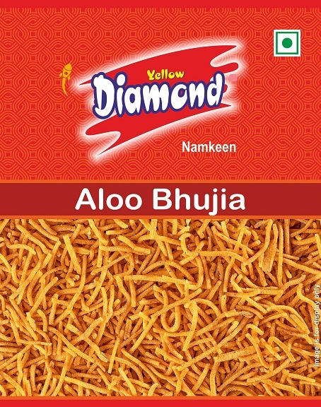 YELLOW DIAMOND ALOO BHUJIA trademark artwork