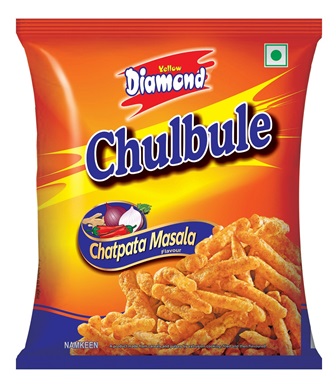 YELLOW DIAMOND CHULBULE CHATPATA MASALA trademark artwork