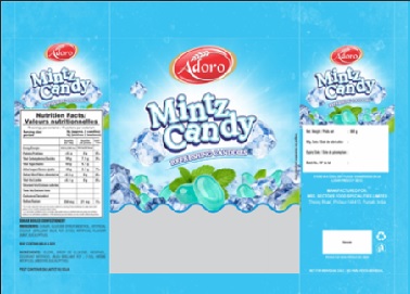 ADORO MINTZ CANDY (DEVICE MARK) trademark artwork