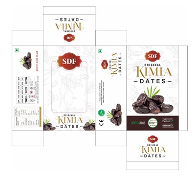 SDF ORIGINAL KIMIA DATES trademark artwork