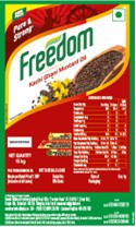 Freedom Kachi Ghani Mustard Oil trademark artwork