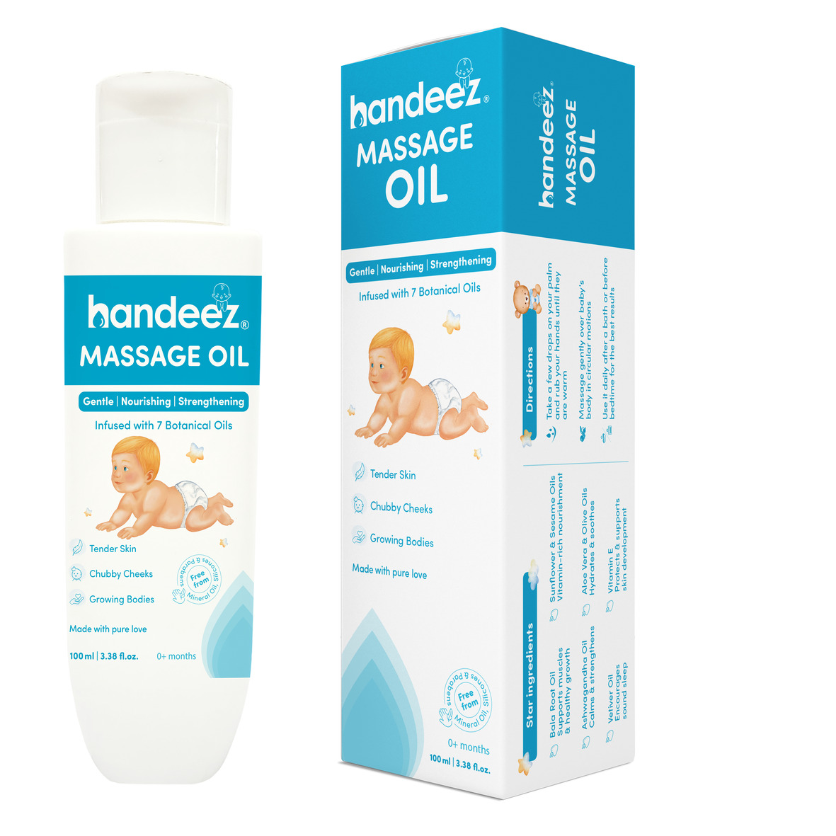 HANDEEZ MASSAGE OIL trademark artwork