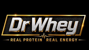 Dr Whey - "REAL PROTEIN REAL ENERGY" trademark artwork