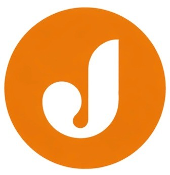 Word J in circle trademark artwork