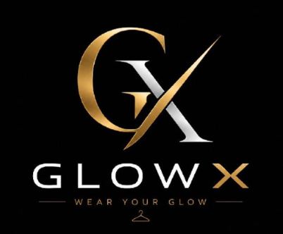 GLOWX WITH THE DEVICE OF GX trademark artwork