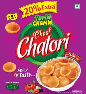 YUMM CHAMM Chaat Chatori trademark artwork