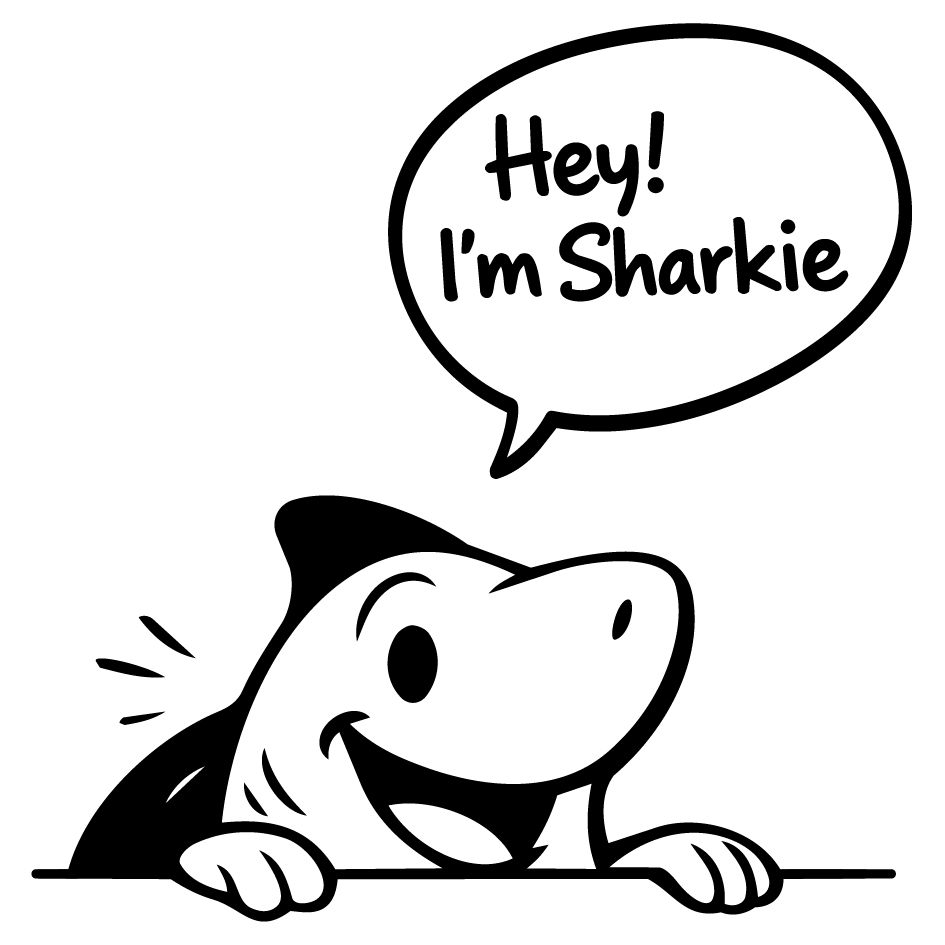 Hey! I'm Sharkie with Device trademark artwork