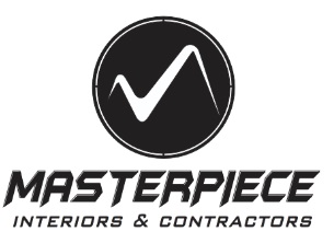 MASTERPIECE INTERIORS & CONTRACTORS WITH LOGO trademark artwork