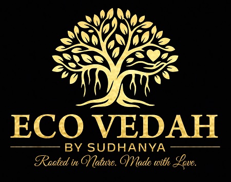ECO VEDAH-BY SUDHANYA-Rooted in Nature. Made with Love. trademark artwork