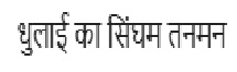 Dhulai ka singham TANMAN trademark artwork