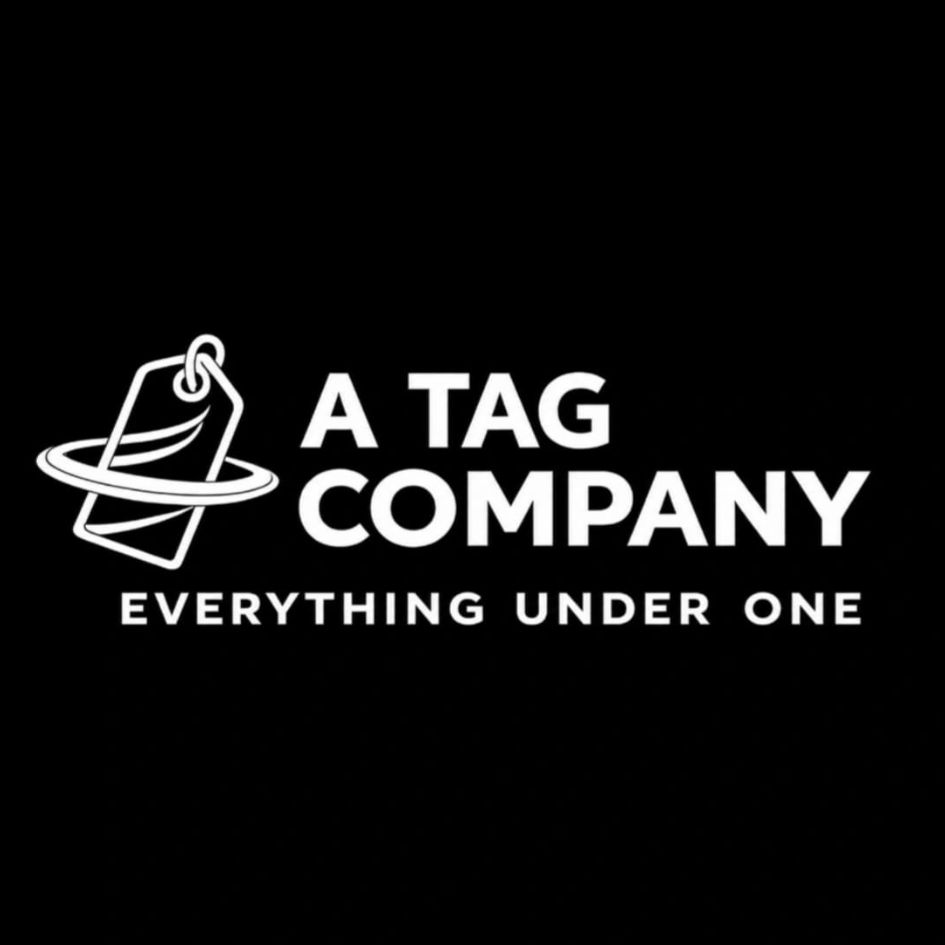 A TAG COMPANY with a device and tagline trademark artwork