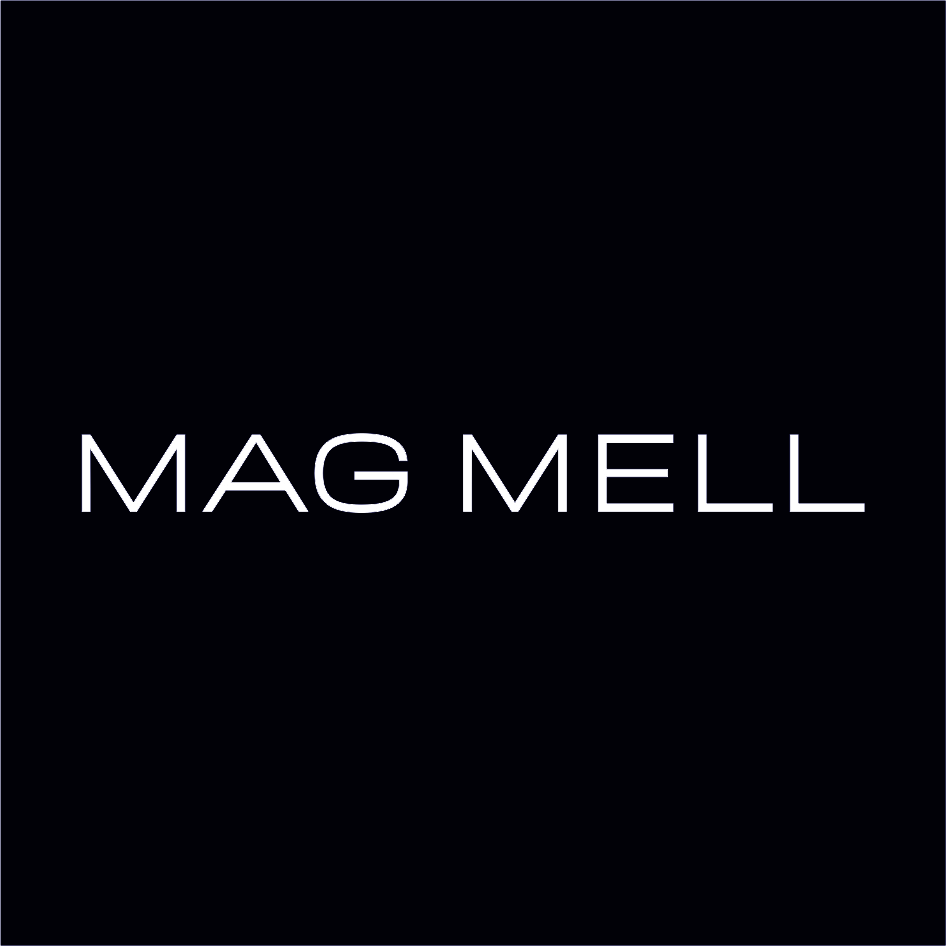 An artistic image with word MAG MELL trademark artwork