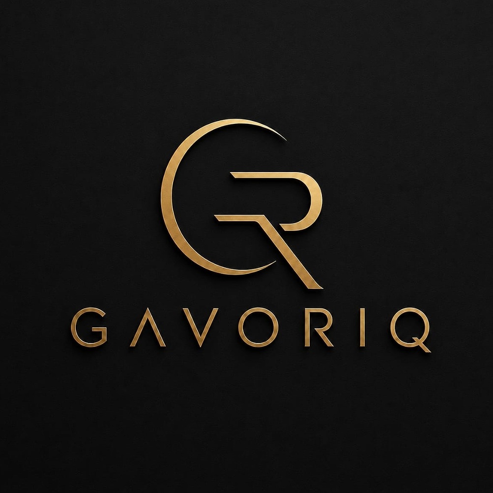 GAVORIQ WITH DEVICE OF GR trademark artwork