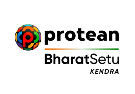 Protean BharatSetu KENDRA with device of letter “P” trademark artwork