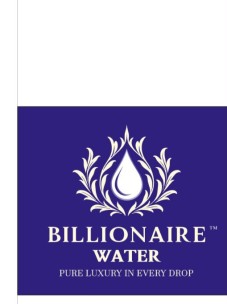 BILLIONAIRE WATER trademark artwork
