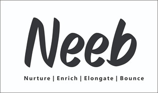 NEEB-NURTURE, ENRICH, ELONGATE, BOUNCE trademark artwork