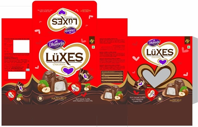 Dhameja LUXESChocolate trademark artwork