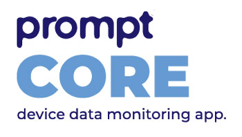 prompt CORE device data monitoring app. trademark artwork