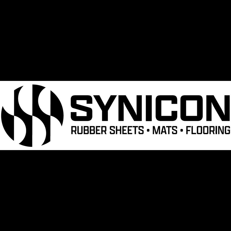 SYNICON WITH DEVICE AND TAGLINE RUBBER SHEETS MATS FLOORING trademark artwork