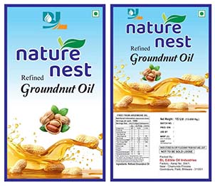 Nature Nest Refined Groundnut Oil trademark artwork