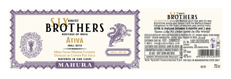 SIX BROTHERS-ACTIVA-MAHURA (Lable) trademark artwork