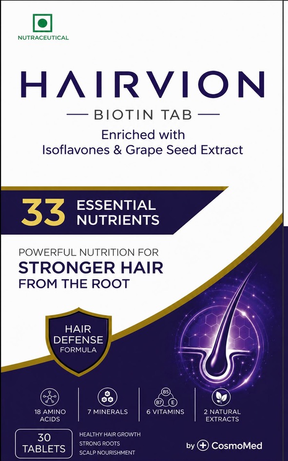 HAIRVION BIOTIN TAB(LABEL) trademark artwork