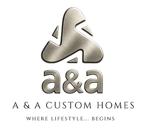 A & A CUSTOM HOMES ; WHERE LIFESTYLE....BEGINS trademark artwork