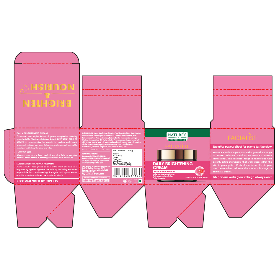 Nature Essence Professional Facialist Daily Brightening Cream trademark artwork