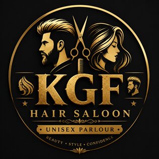 KGF HAIR SALOON UNISEX PARLOUR trademark artwork