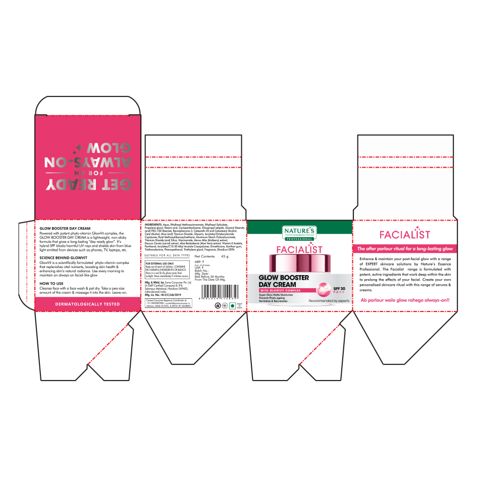Nature Essence Professional Facialist Glow Booster Day Cream trademark artwork