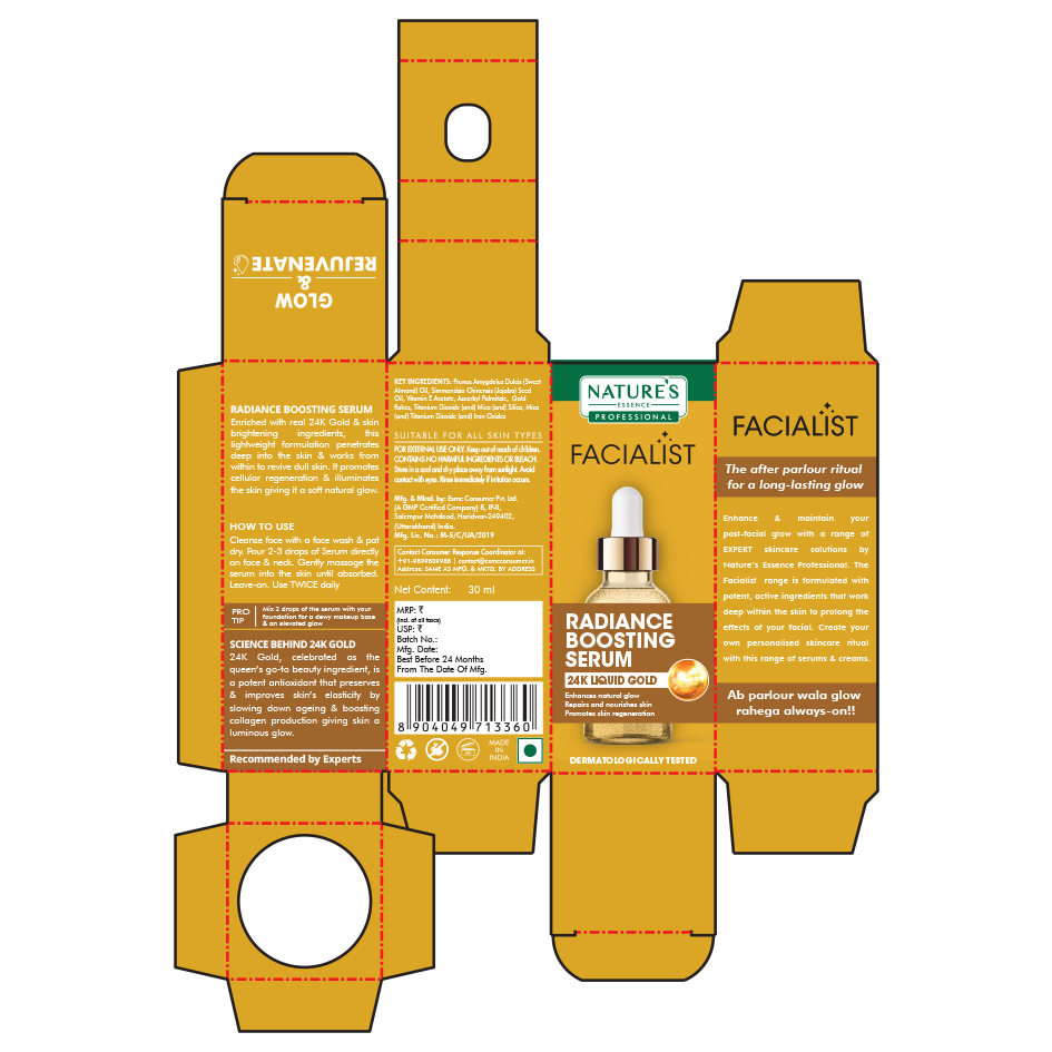 Nature Essence Professional Facialist Radiance Boosting Serum trademark artwork