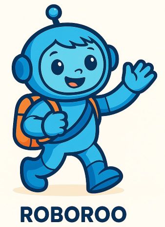 ROBOROO WITH THE DEVICE OF CARTOON CHARACTER trademark artwork
