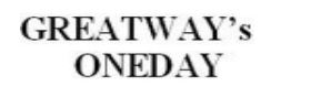 GREATWAY'S ONEDAY trademark artwork