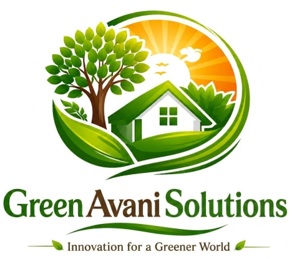GREEN AVANI SOLUTIONS Innovation for a Greener World with logo trademark artwork