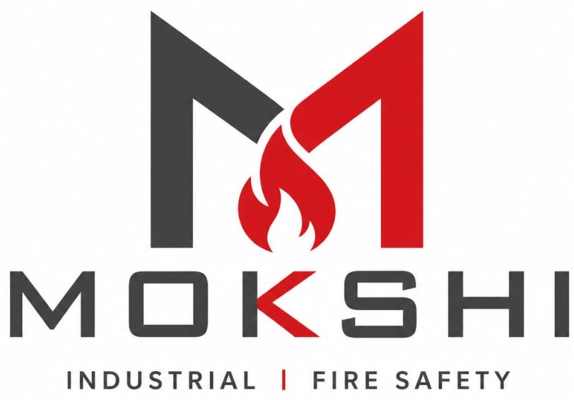 MOKSHI INDUSTRIAL FIRE SAFETY WITH DEVICE OF M trademark artwork