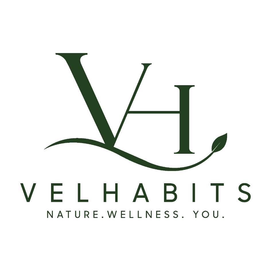 VELHABITS NATURE. WELLNESS. YOU trademark artwork