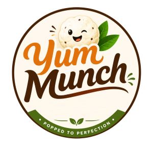 YumMunch With tagline "POPPED TO PERFECTION" trademark artwork