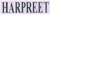 HARPREET trademark artwork