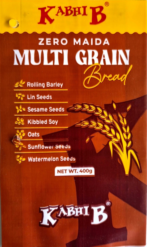 KABHI B ZERO MAIDA MULTIGRAIN BREAD trademark artwork