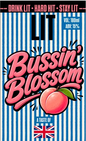 LIT Bussin Blossom trademark artwork