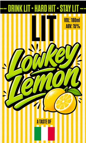 LIT Lowkey Lemon trademark artwork