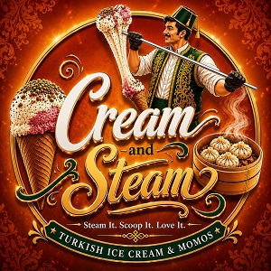 CREAM AND STEAM trademark artwork