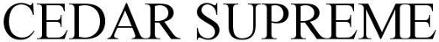 CEDAR SUPREME trademark artwork
