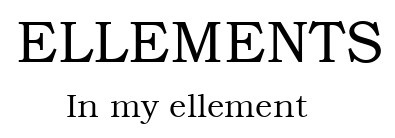 ELLEMENTS WITH CAPTION IN MY ELLEMENT trademark artwork